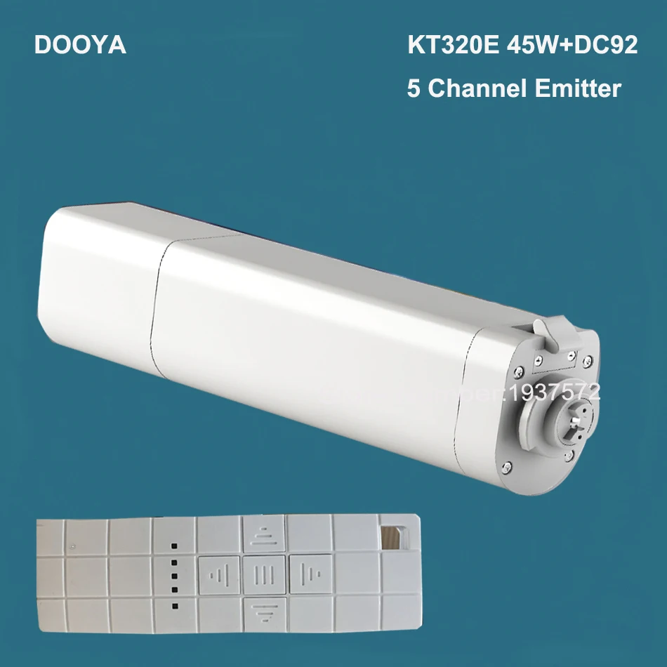 

Original Dooya Home Automation Electric Curtain Motor KT320E-45W+DC92 5 Channel Emitter WIFI Control 220V/50Hz 45W IOS/Android