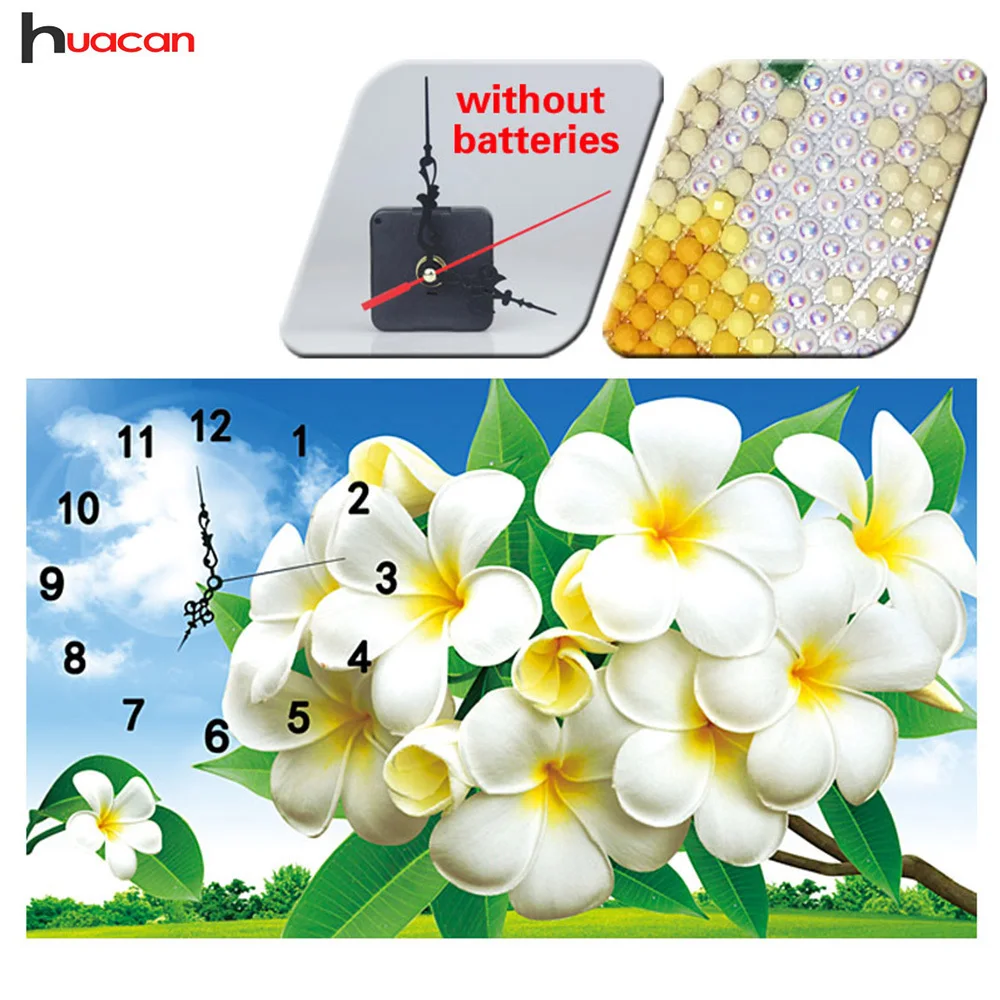 

Huacan Diamond Painting Clock 3D DIY Special Shaped Diamond Embroidery Mosaic Room Decoration Arts And Crafts
