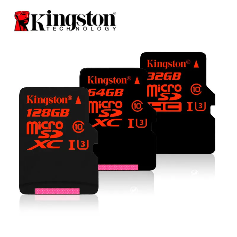 Дешевый Kingston micro SD 32 ГБ 64 ГБ 128 ГБ HD памяти MicroSD тахограф действие Камера беспилотный монитор TF карты для БПЛА GoPro Камера карты