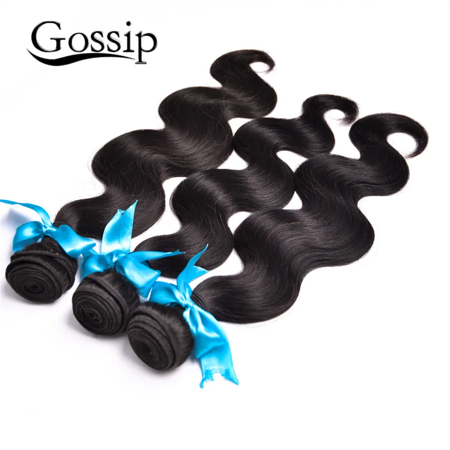 alt8A Peruvian Virgin Hair Body Wave 3 Bundles With Closure Gossip Hair Products With Closure Bundle Human Hair With Closure