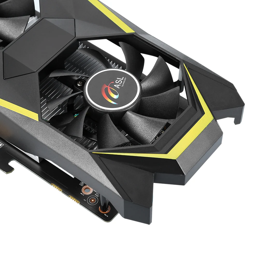 ASL gtx1050 D5 Графика карты с двойной вентилятор 2 ГБ 128bit GDDR5 игровой видеокарты DVI/HDMI 640