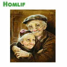 На заказ Алмазная картина старая пара 5D DIY Алмазная картина полный квадратный Мандала блонд значок с вышивкой в виде ромба