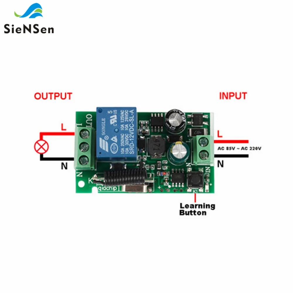 SienSen 86 Тип настенный выключатель Панель наклейки Беспроводной удаленного Управление освещения реле умный дом 433 м