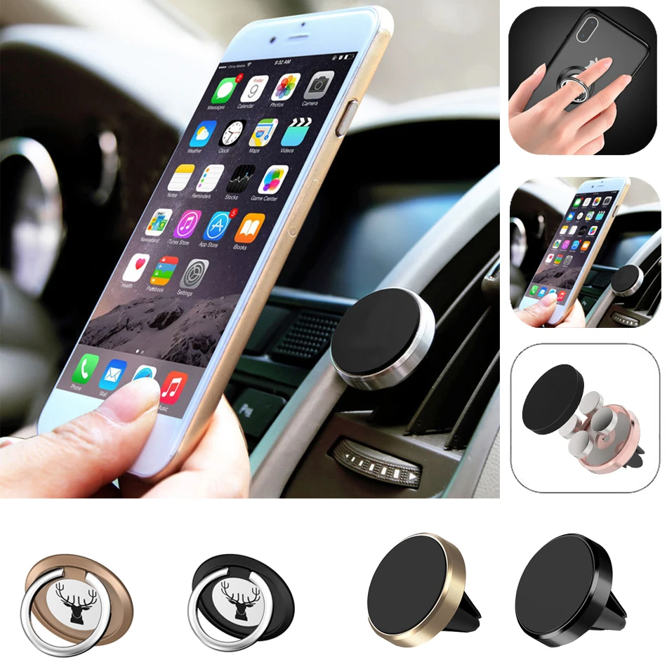 

Support Magnetique Telephone Voiture GPS Car Phone Holder Air Vent Magnetico Mount Mobile Smartphone Stand Cell Cellphone Tablet