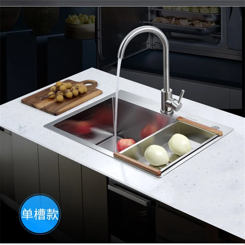 

ITAS9934 kitchen sink 304stainless steel single bowl manual thickening above counter orundermount without faucet