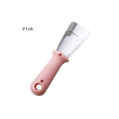 Морозилка из нержавеющей стали De-лопатка для льда холодильник ручной нож портативная лопатка для льда гаджет бытовые кухонные чистящие инструменты - Цвет: Pink