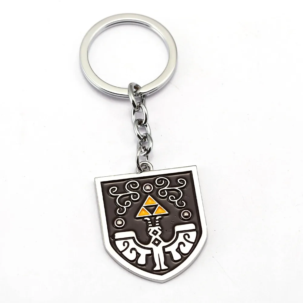 12pcs/lot The Legend of Zelda Keychain Game Key Ring Holder Totems