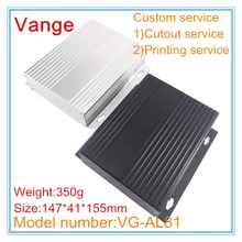 1 шт./партия настенный корпус проекта 147*41*155 мм 6063-T5 алюминиевые распределительные коробки diy для запуска сигнала продукта