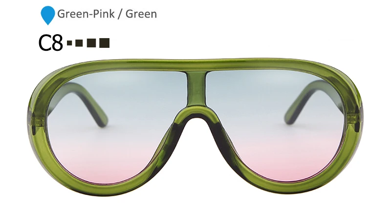 SORVINO, Ретро стиль, негабаритных, пилот, солнцезащитные очки для женщин,, Роскошные, брендовые, дизайнерские, солнцезащитные очки, высокое качество, большие, плоский верх, красные оттенки, P378 - Цвет линз: C8