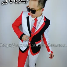 S-5XL Новинка, Хлопковая мужская одежда, модный костюм в тон, плюс размер, Блейзер, сценический мужской костюм певицы, комплекты из 2 предметов