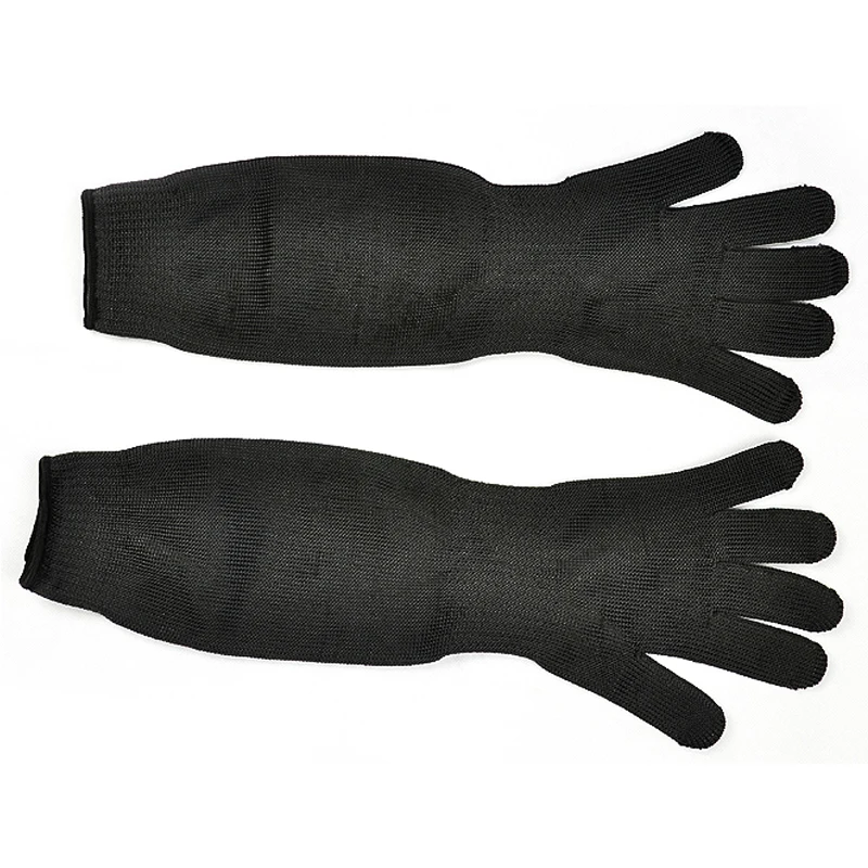 Удлиняющие безопасные рабочие перчатки с защитой от ножей, устойчивые к порезу, проволока из нержавеющей стали, защитные перчатки для самозащиты