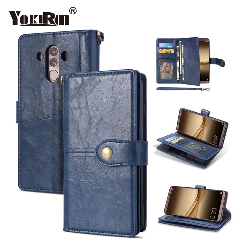 

for Huawei Mate 10 Pro Fundas Luxury Vintage Multi-function Magnetic Leather Wallet Flip Case for Huawei Mate 10 Pro Phone Cover