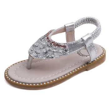

Summer High Quality Cute Baby Girl Sandals Rhinestone Design Sandal Girl Open Toe Princess Shoes