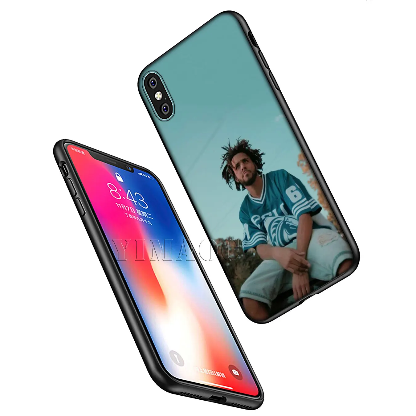 YIMAOC singer pop j Cole Мягкий силиконовый чехол для телефона iPhone XR X XS Max 6 6S 7 8 Plus 5 5S SE черный
