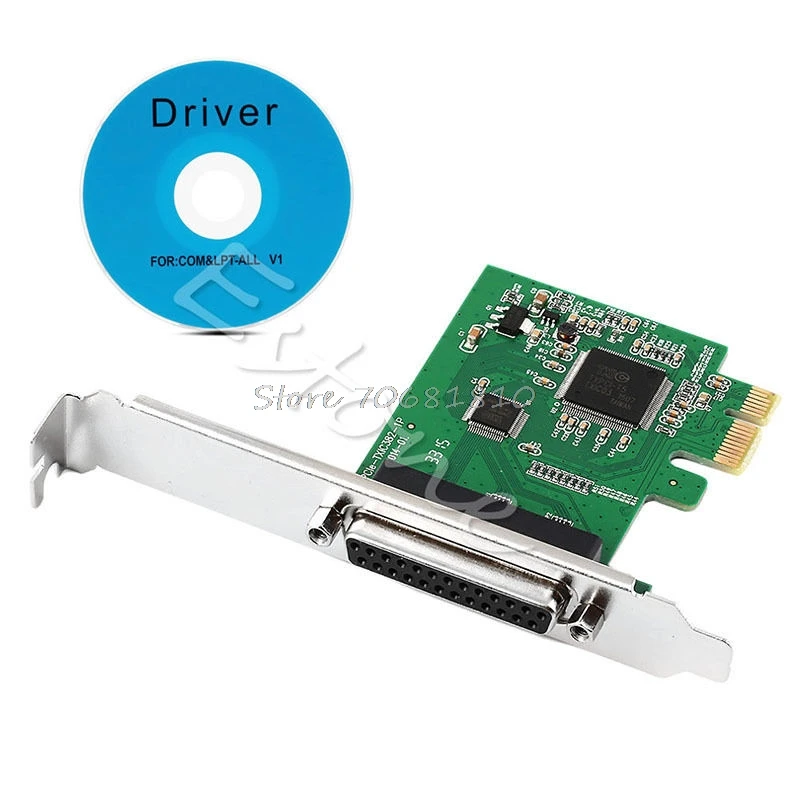 

Parallel Port DB25 25Pin LPT Printer to PCI-E Express Card Converter Adapter D14
