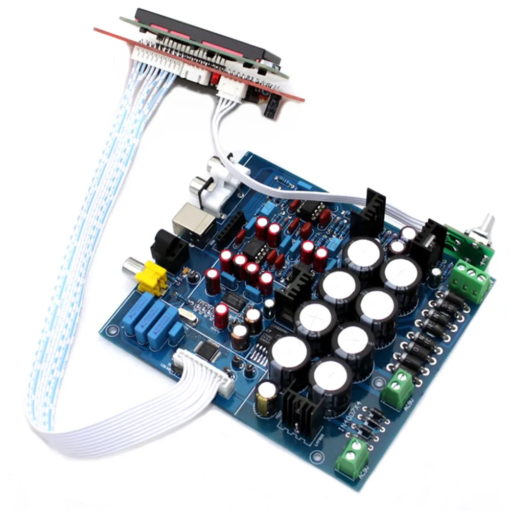 PCM1794+ AK4118+ AD827+ lcd USB DAC мягкое управление DAC декодер плата YJ00120