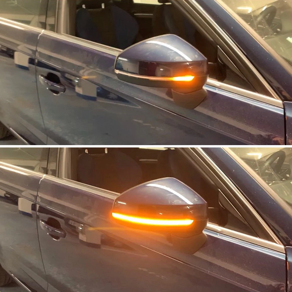 

OYAMARIVER Dynamic Turn Signal Led Side Wing Rearview Mirror Indicator Blinker Repeater Light For Audi A3 S3 8v 2013 - 2016 2017