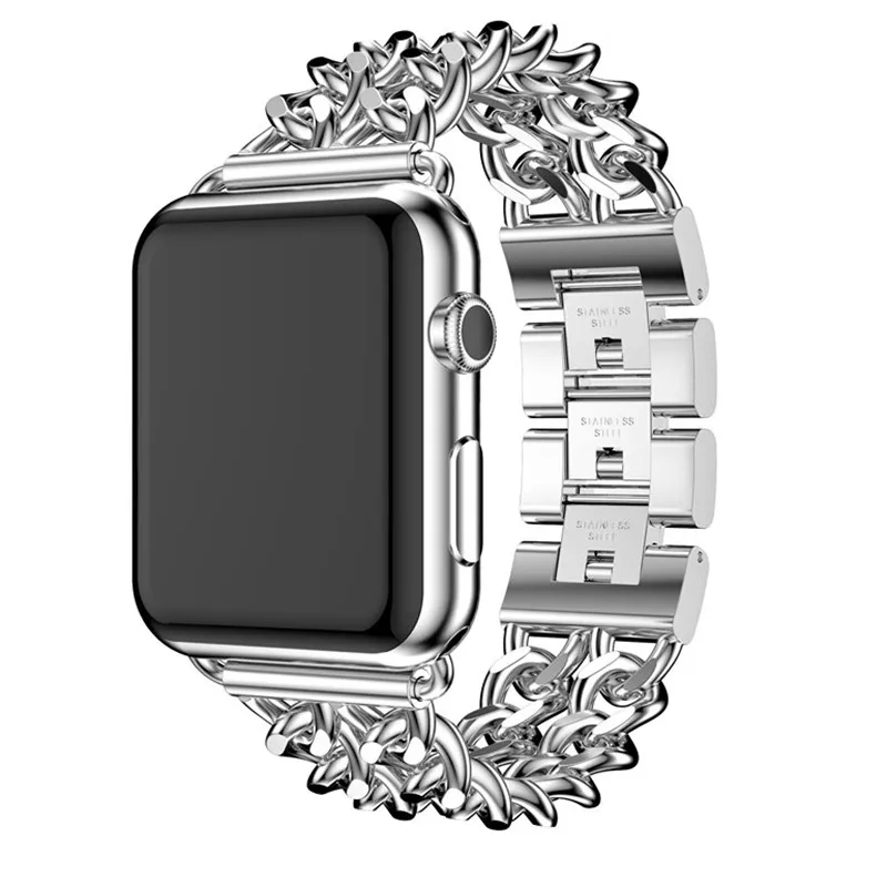 Чехол для Apple Watch 44 42 38 42 мм чехол ремешок для Iwatch серия 5 4 3 2 1 браслет из цинкового сплава ремешок для часов Изменяемая длина