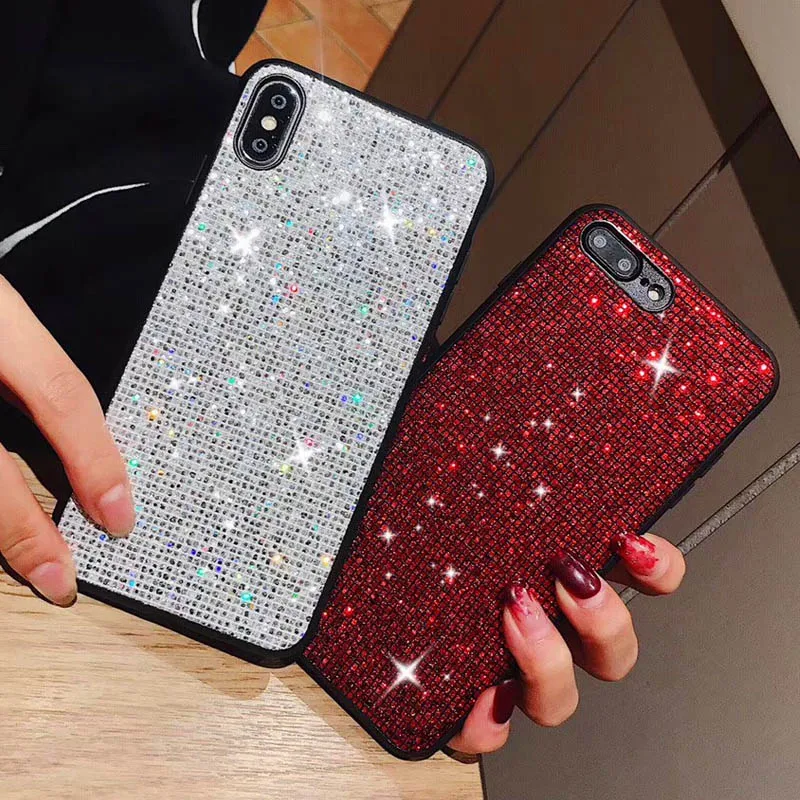 Роскошный Шикарный чехол для Samsung Galaxy S10 Plus S8 S9 Note 10 9 8 J4 J5 J6 J7 A10 A20 M20 A50 A70 блестящее