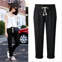 ; Новинка года; Модные узкие брюки; джинсы с карманами до середины талии на шнурке; длинные штаны; свободные шаровары