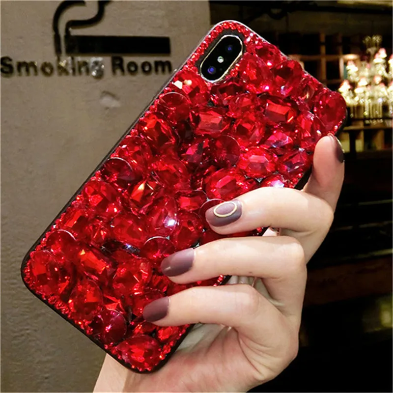 

1Pcs Luxury Crystal Rhinestone Diamond Bling Clear Phone Case For Xiaomi Mi 4 4C 5 5sPlus 5C 5X 6 6X 8 8SE Mix 2s Note 2 3 Max 2