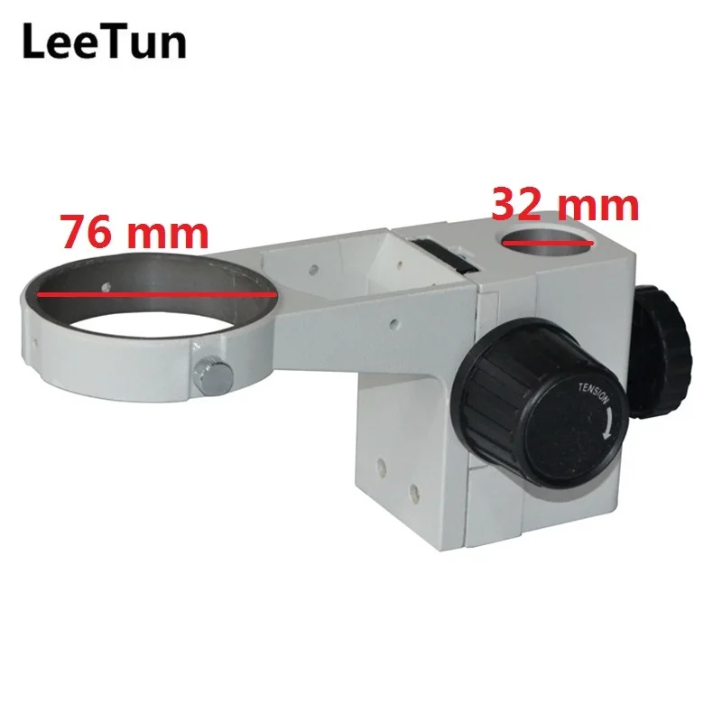 

LeeTun Stereo Microscope Adjustment Focus Arm Holder E Arm Head Holder Ring Arbor Stand Bracket Diameter 76 mm Accessories