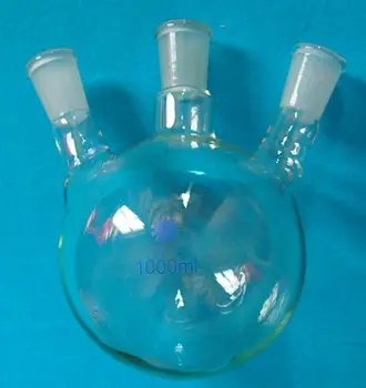 

1000ml,3-Neck,24/40,Round Bottom Glass Flask,Three Necks,Lab Boiling Vessel