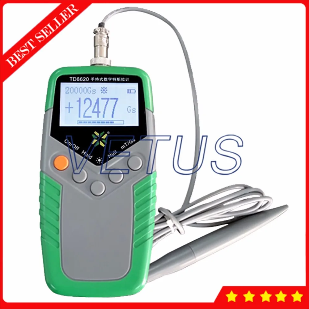 TD8620 тестер с постоянным магнитом ручной измеритель Теслы точностью класса 2