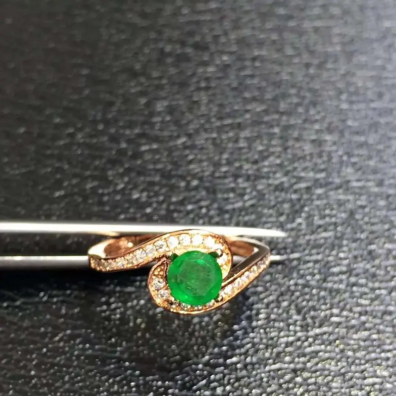 

Limited Anillos Qi Xuan_Fashion Jewelry_Colombia Green Stone Fashion Rings_Rose Gold Color Woman Rings_Factory Directly Sales