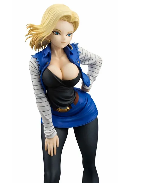 Новые горячие 19 см Dragon ball Сексуальная Android 18 лазурит фигурка игрушки коллекция кукла Рождественский подарок с коробкой