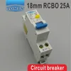 Disjoncteur à courant résiduel RCBO 25A 1P + N 6KA, 18MM, protection contre les surintensités et les fuites, TOB3L-32F ► Photo 1/6