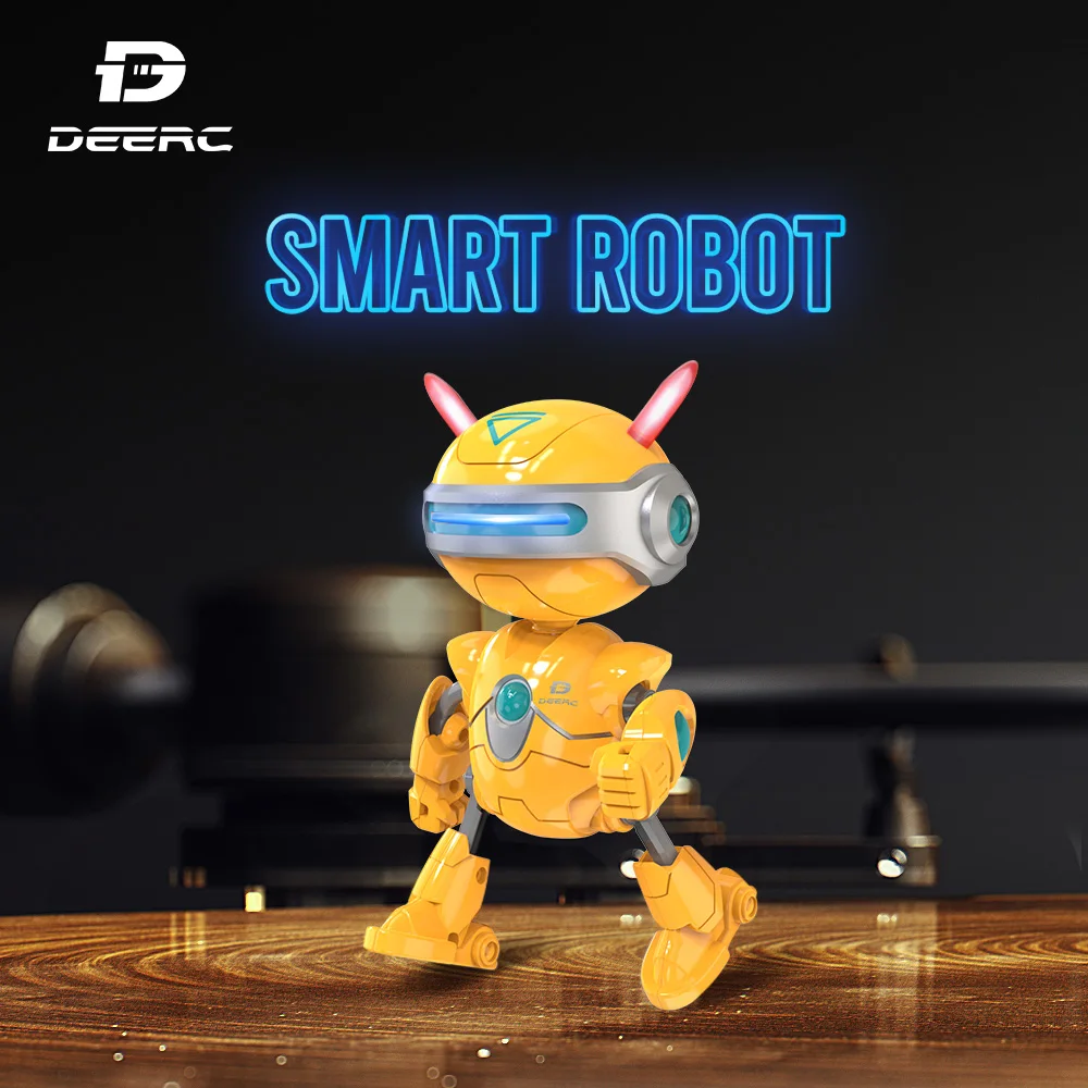 

DEERC RC Robots Toys Mini Talking Smart Robot For Kids Educational Toy for Children Humanoid Robot Toy Sense Inductive RC