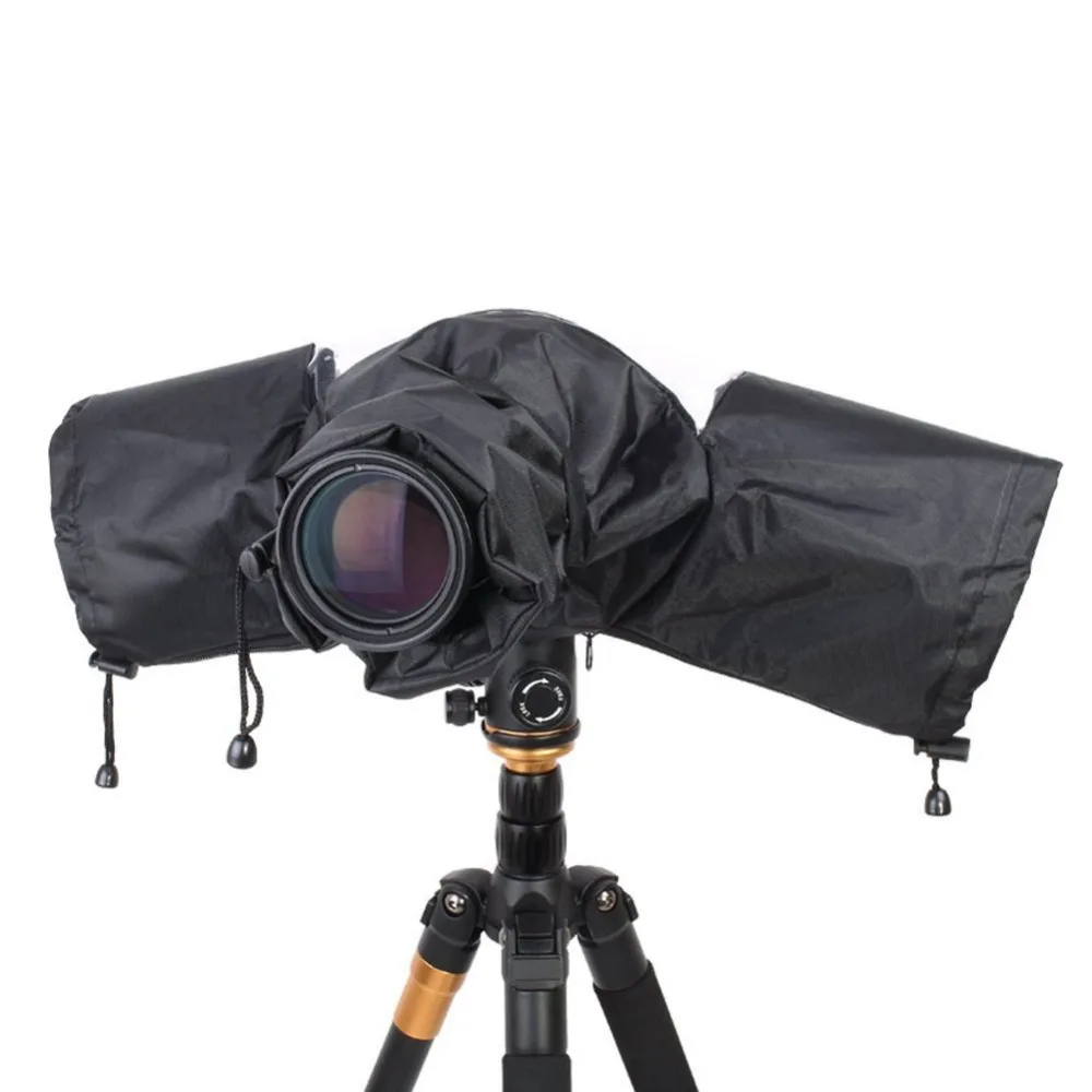 Waterproof Nylon Rain Cover with Enclosed Hand Sleeves for Canon EOS