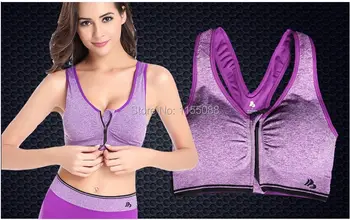 

10pcs/lot Women Seamless Bra Push up Fitness Clothing deportiva Top Front Padded Tank Top Bra