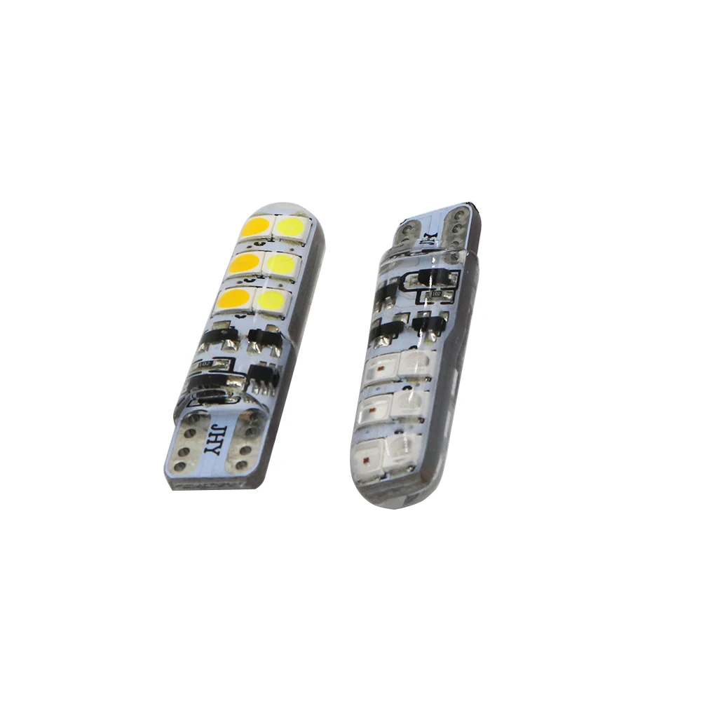 Двухцветный силиконовый чехол YSY T10 W5W 3030 12LED автомобильный парковочный фонарь