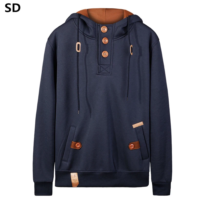 Mens Hoodies and Sweatshirts Hip Hop Pullover Cotton Hoody Coat for Man Oversized Men's Hoodie with Hood Sweatshirt Male 1072