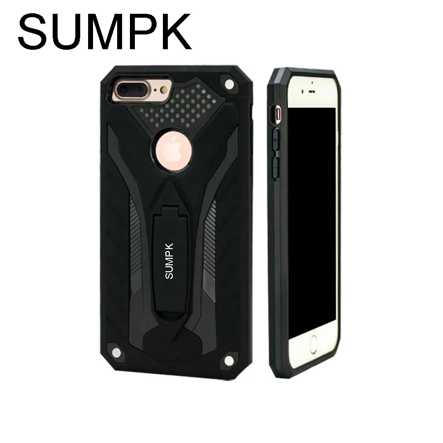 

SUMPK 2 in 1 bracket anti-drop cases for iphone 6 6S PC+TPU Fashion Colorful Phone Cases mobile Phone Cases