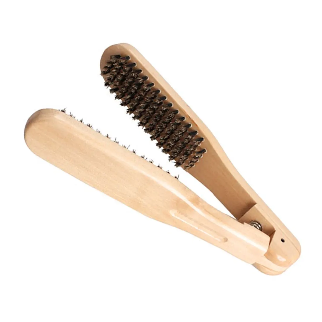 1 шт. выпрямляющие натуральные Инструменты для укладки волос Деревянный выпрямитель для волос Двухсторонняя щетка