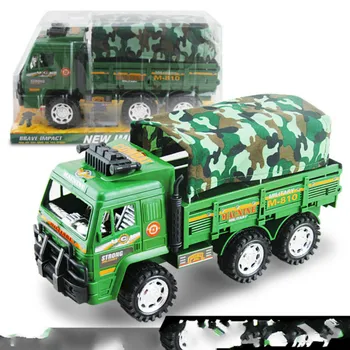 

Plastic Inertia Toy Car Children Simulation Military Model Toys Automobile Gift For Boys Slide Trucks Toy