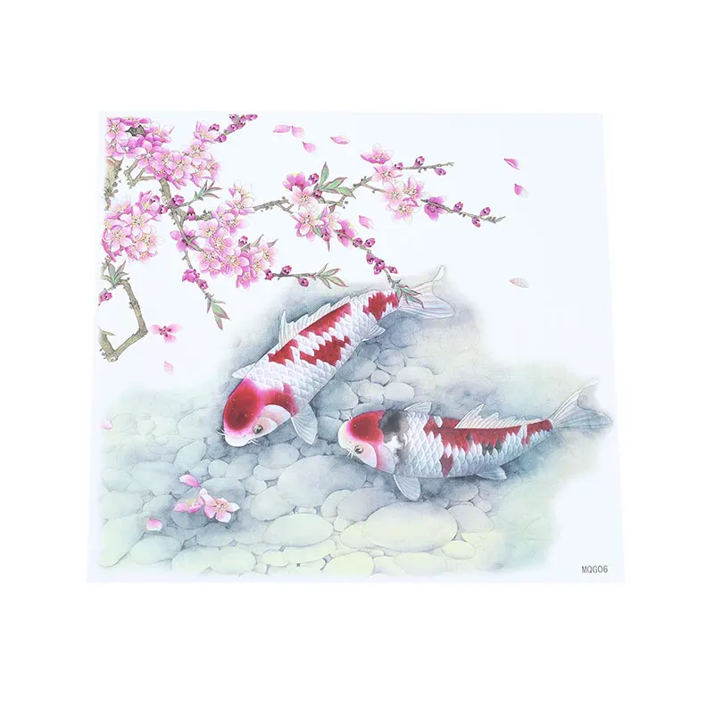 

Environmentally Friendly Waterproof Fish Tattoo Stickers Body Painting Temporary Durable Tattoo Stickers Arm Fake Tattoo Sticker