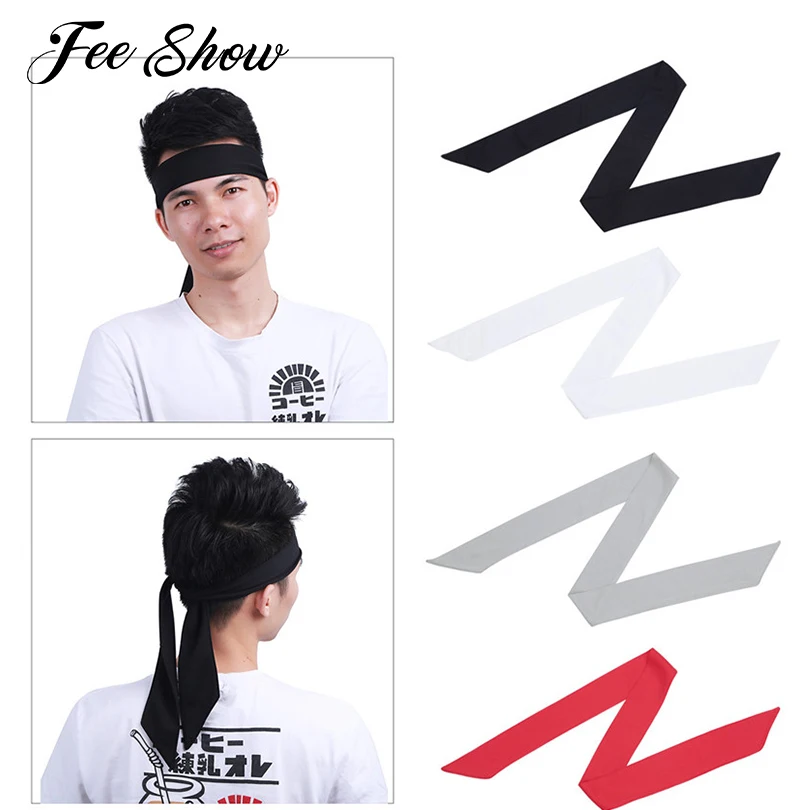 Buy 2Pcs Unisex Solid Color Soft Sports Head Tie