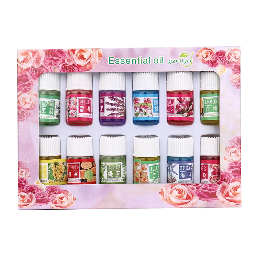 

12 Flavor 3ML/Box Natural Plants Aromatic Shower Oil Spa Massage Aromatherapy Essential Oil Nourish Skin Beauty Body Skin Care D