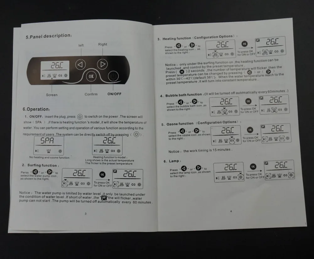 220 V/110 V гидромассажный контроллер овальной клавиатуры, система управления Массажной Ванной GD-371B