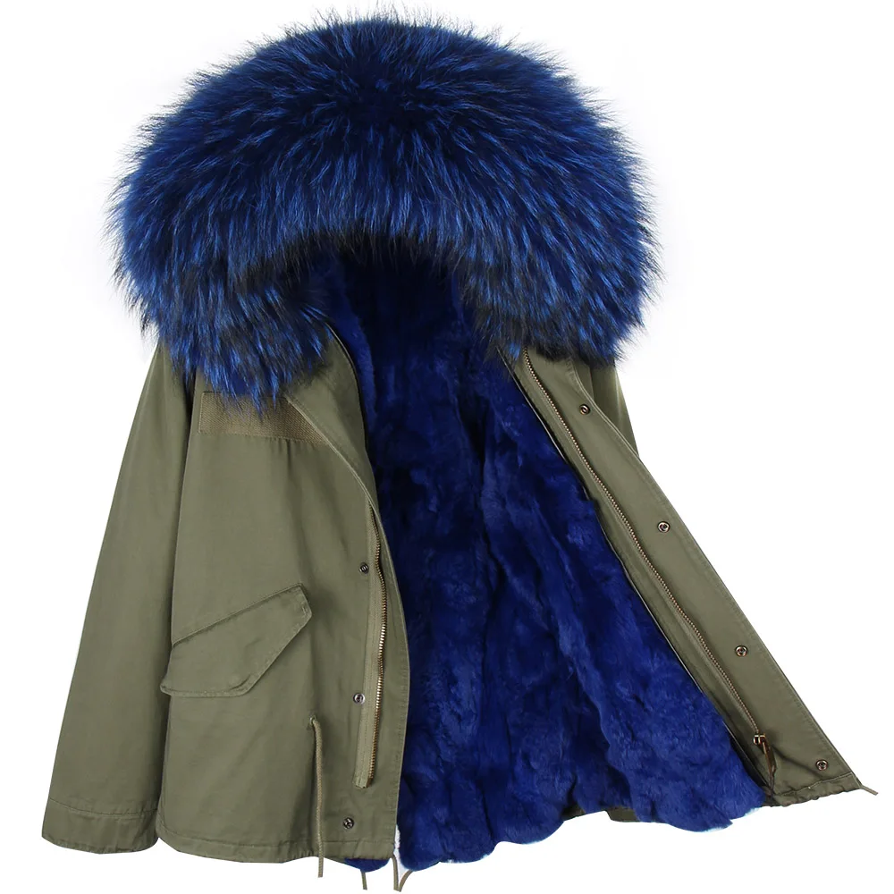 MMK-2017-Fashion-woman-army-green-Large-raccoon-fur-collar-hooded-coat-parkas-outwear-detachable-rabbit