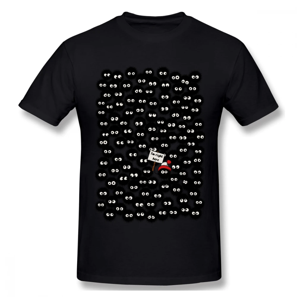 Soot Sprite Ghibli футболка для мужчин плюс размер цифровая печать группа