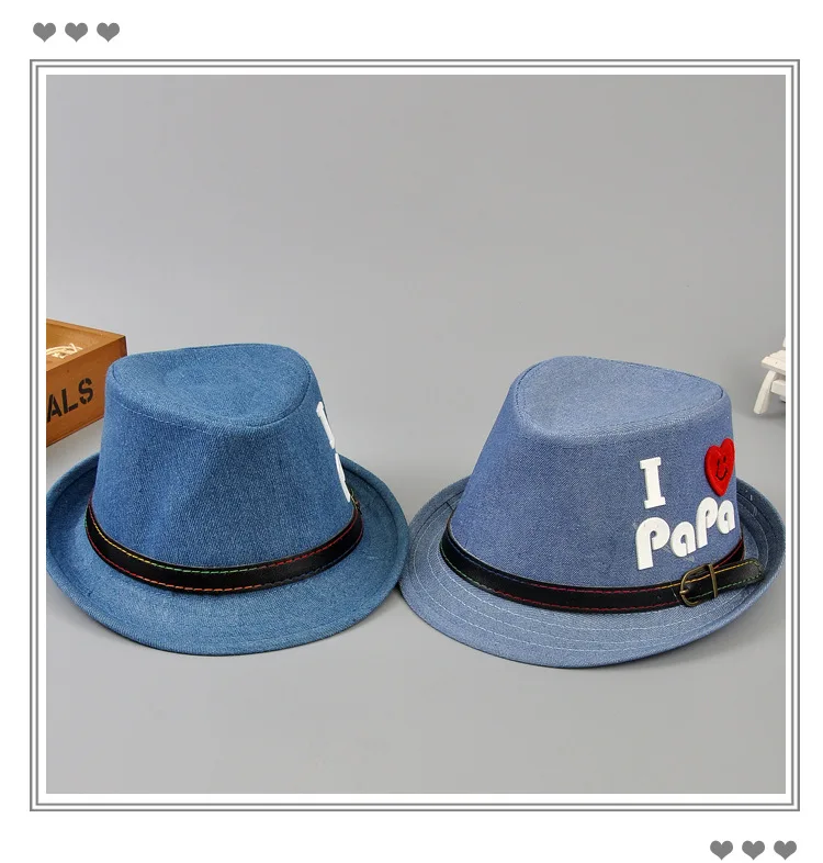 Коллекция года, новая летняя детская Солнцезащитная шляпка для мальчиков ковбойская шляпа I Love PaPa Hat Caps Хлопок Девушки летнее солнце шляпу Демисезонный шапки