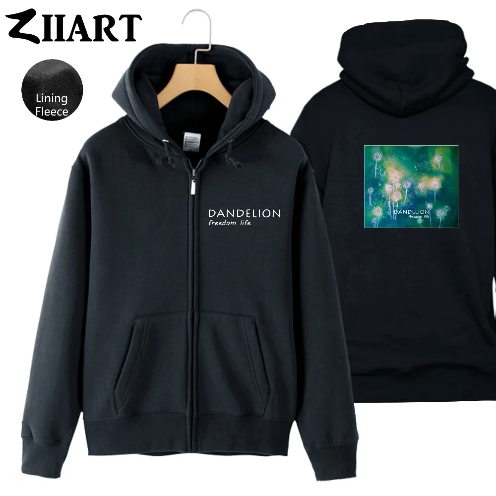Dandelion Seeds Freedom life Taraxacum Green plant Girls Woman Full Zip Fleece Hoodie Couple Clothes ZIIART Dandelion Seeds Freedom life Taraxacum Green plant Girls Woman Full Zip Fleece Hoodie Couple Clothes ZIIART