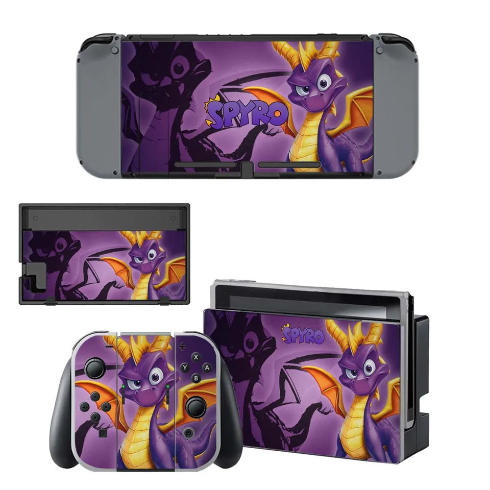 Виниловые шкуры, сменные наклейки Spyro, Набор наклеек для консоли nintendo Switch и контроллера Joy-Con - Цвет: YSNS1665