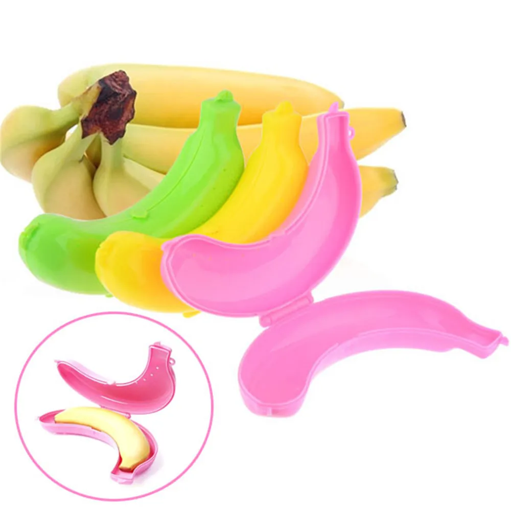 3 Pcs/set Banana Protector Case Container, Food Lunch Fruit Banana Box