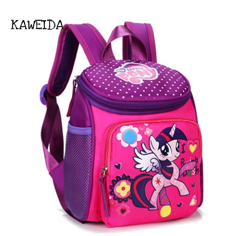 My little pony School bags for Toddler Kids Cute Children Mini Hello Kitty schoolbag Red Mickey Superman Backpack for boys girls